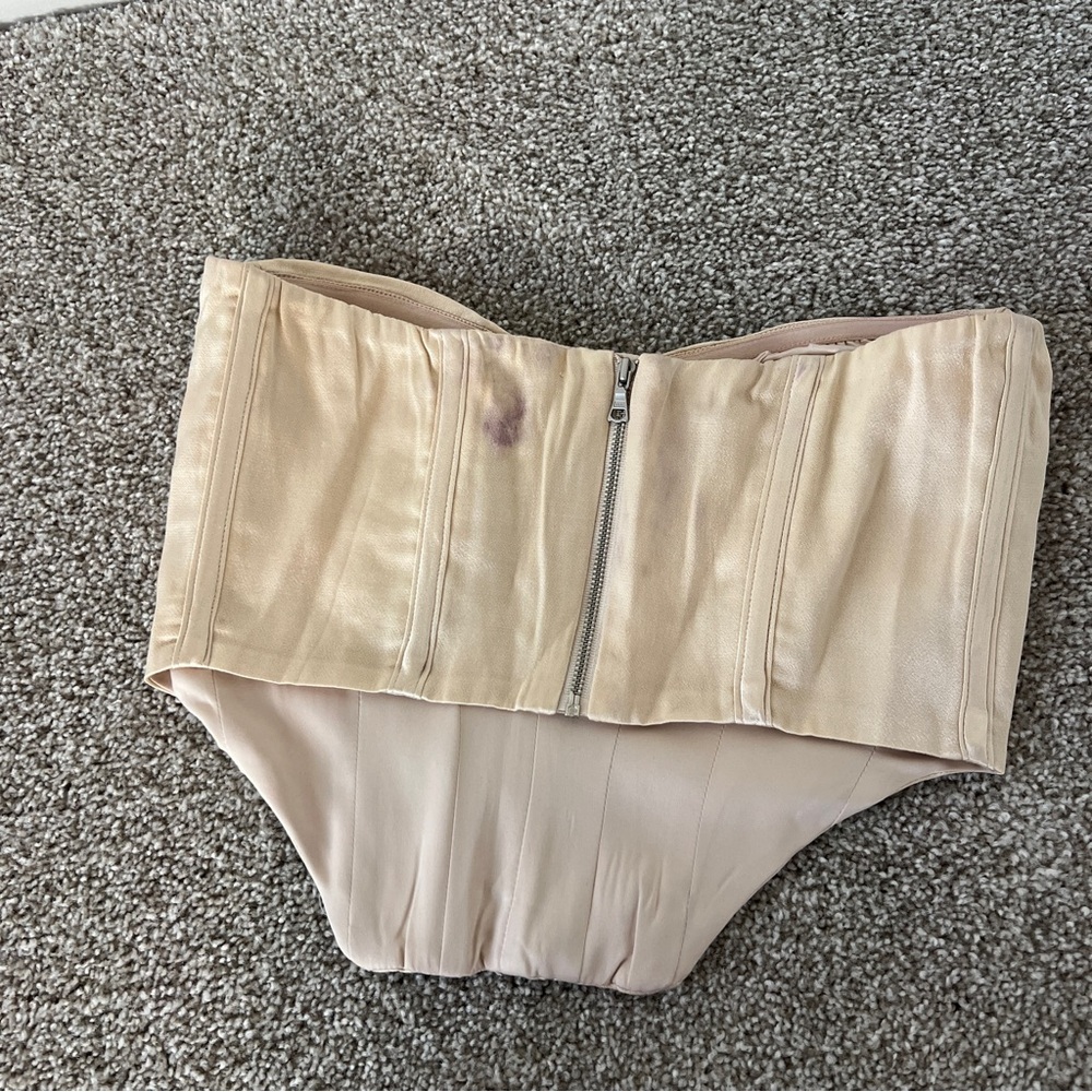Bardot Cream Ivory Bustier Top Size Medium - Picture 4 of 9